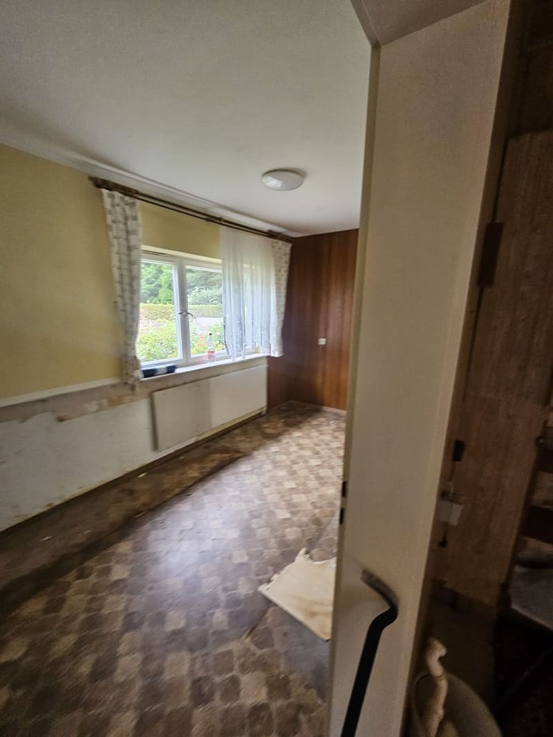 Zimmer während der Räumung